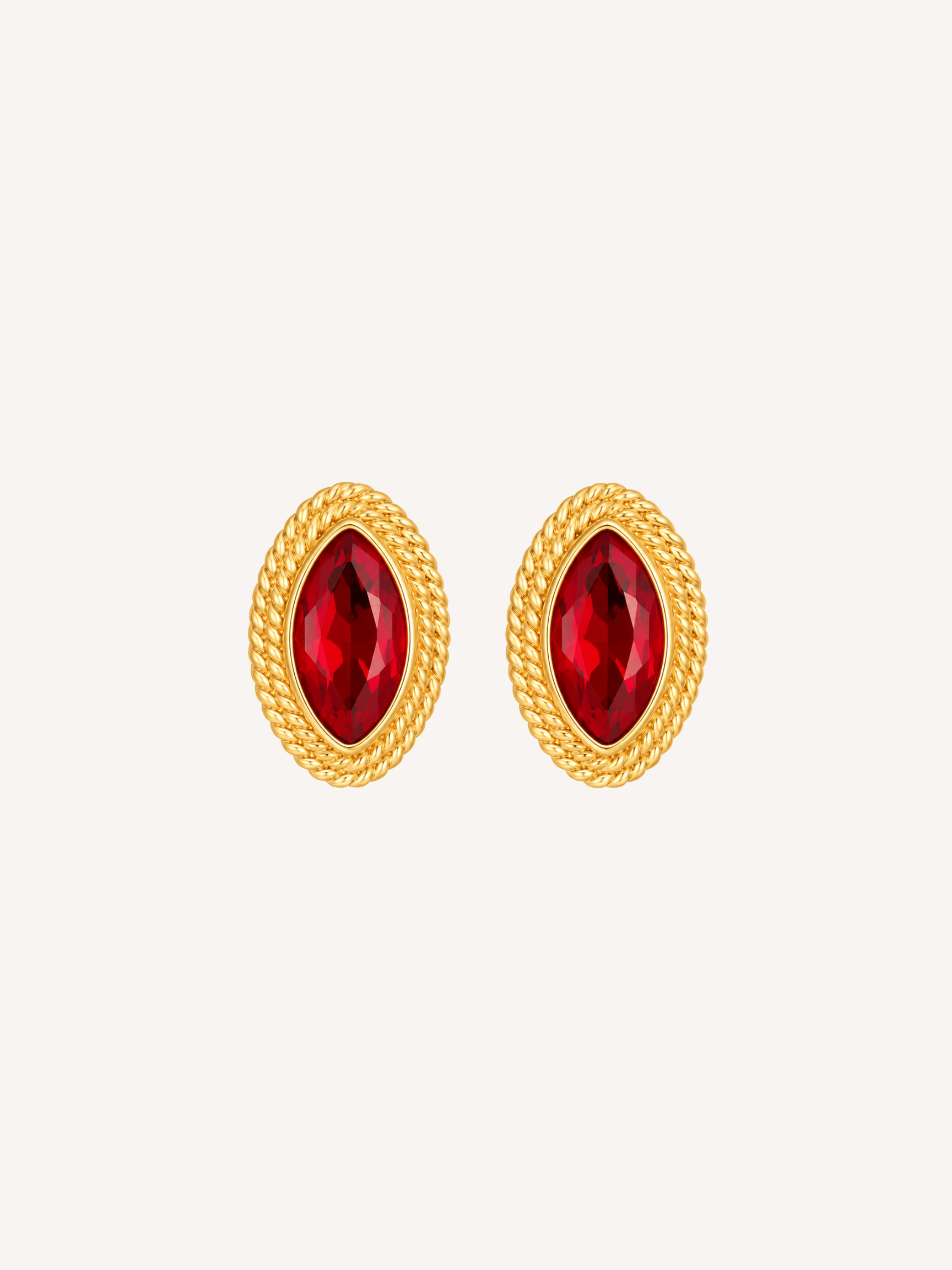 Ruby Marquise Studs