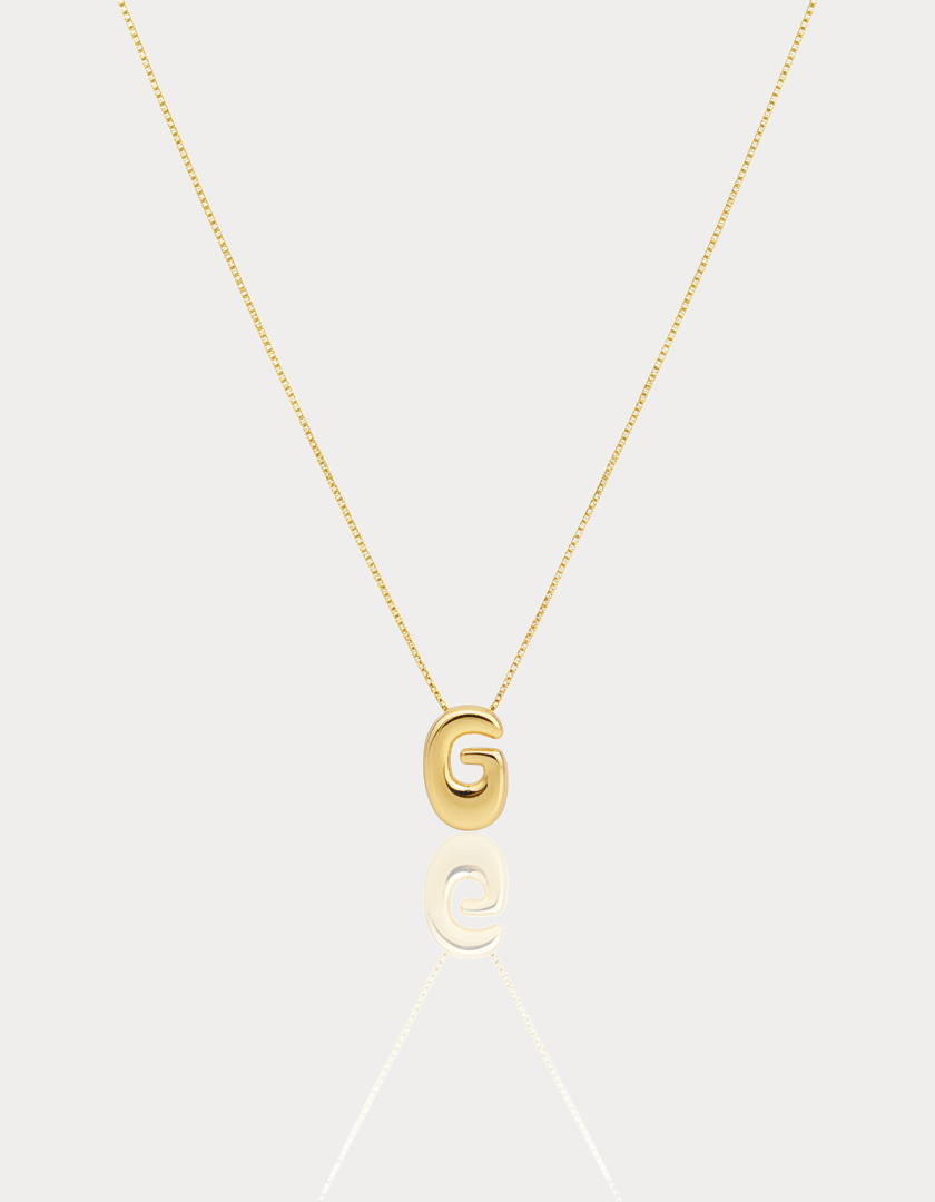 Retro Initial Necklace