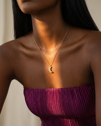 Sagittarius Crescent Moon Necklace