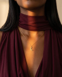 Scorpio Crescent Moon Necklace