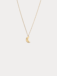 Gold Scorpio crescent moon necklace with constellation detailing