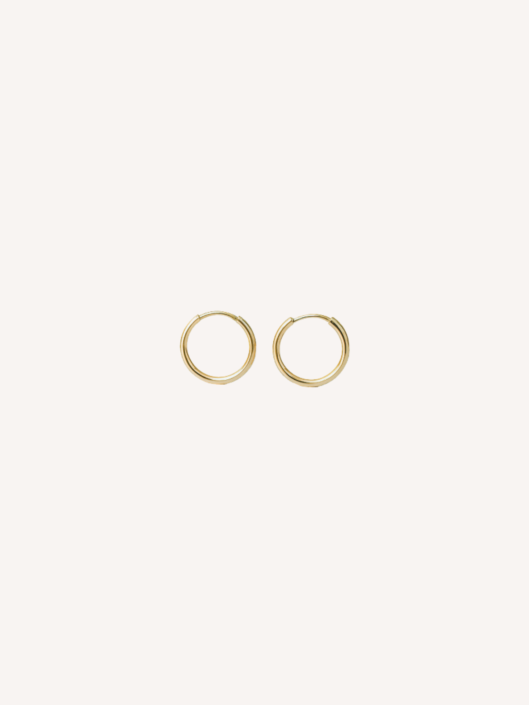 18k Gold Tiny Hoops