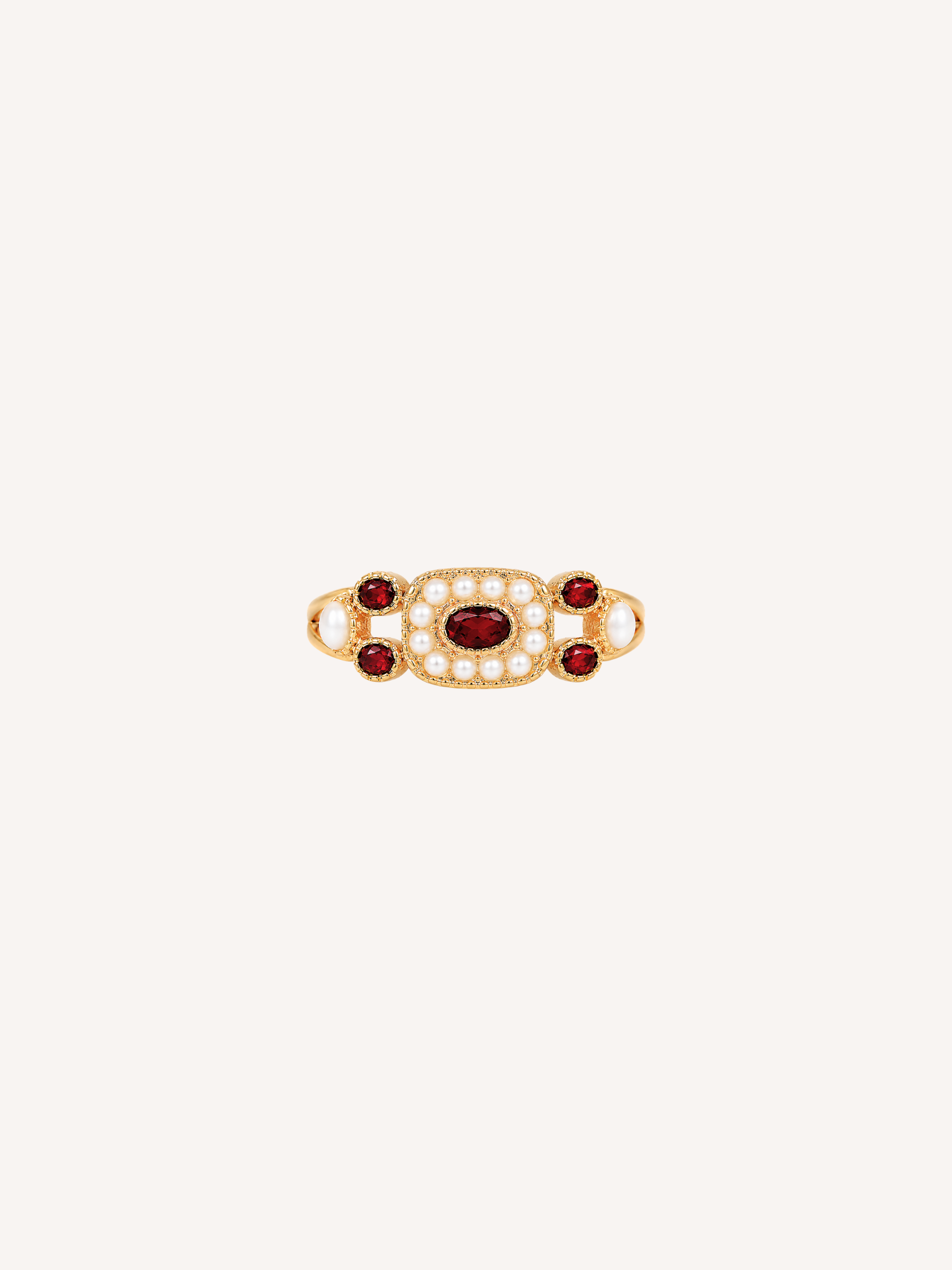 Ruby Pearl Ring