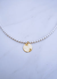 Medallion Pearl Necklace