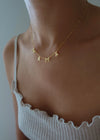 Gold Spaced Letter Necklace