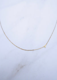 Sideways Initial Necklace