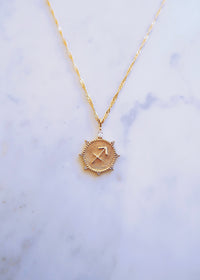 Sagittarius Medallion Necklace