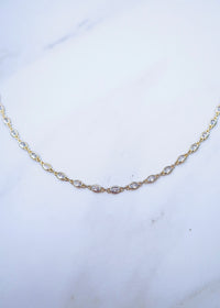 Oval Bezel Necklace