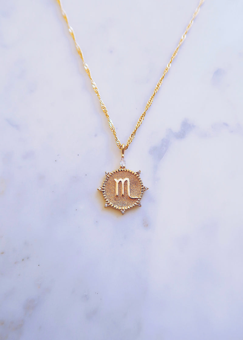 Scorpio Medallion Necklace