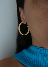 Snake Chain Hoops