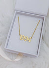 Old English Birthdate Necklace