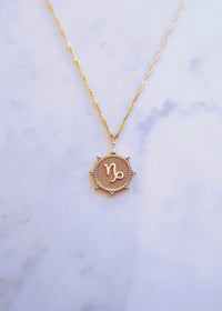 Capricorn Medallion Necklace