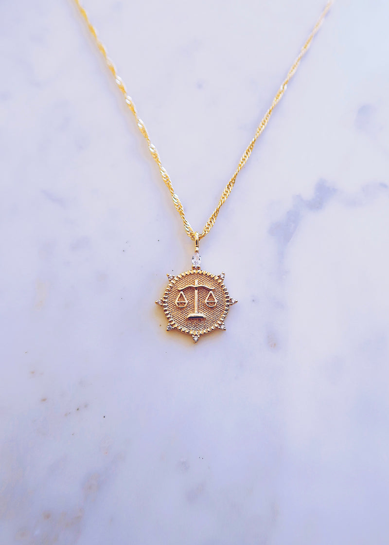 Libra Medallion Necklace